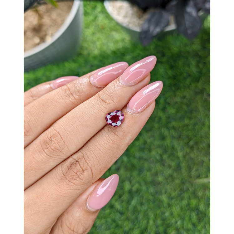 1.68 Ct. Purplish Pink Garnet from Tanzania