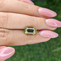 2.98 Ct. Yellowish Green Tourmaline from Tanzania Life Style