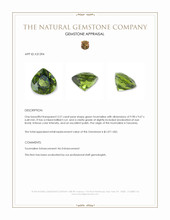 3.57 Ct. Green Tourmaline from Tanzania Appraisal