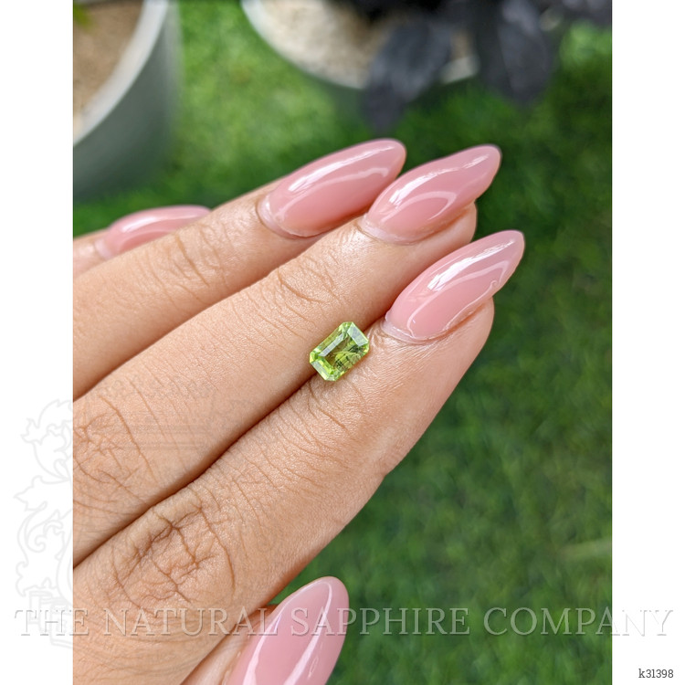0.68 Ct. Yellowish Green Peridot from Tanzania
