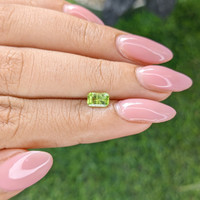 0.68 Ct. Yellowish Green Peridot from Tanzania Life Style