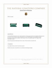 6.46 Ct. Greenish Blue Tourmaline from Brazil Appraisal