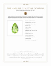 0.60 Ct. Yellowish Green Peridot from Tanzania Scan Report