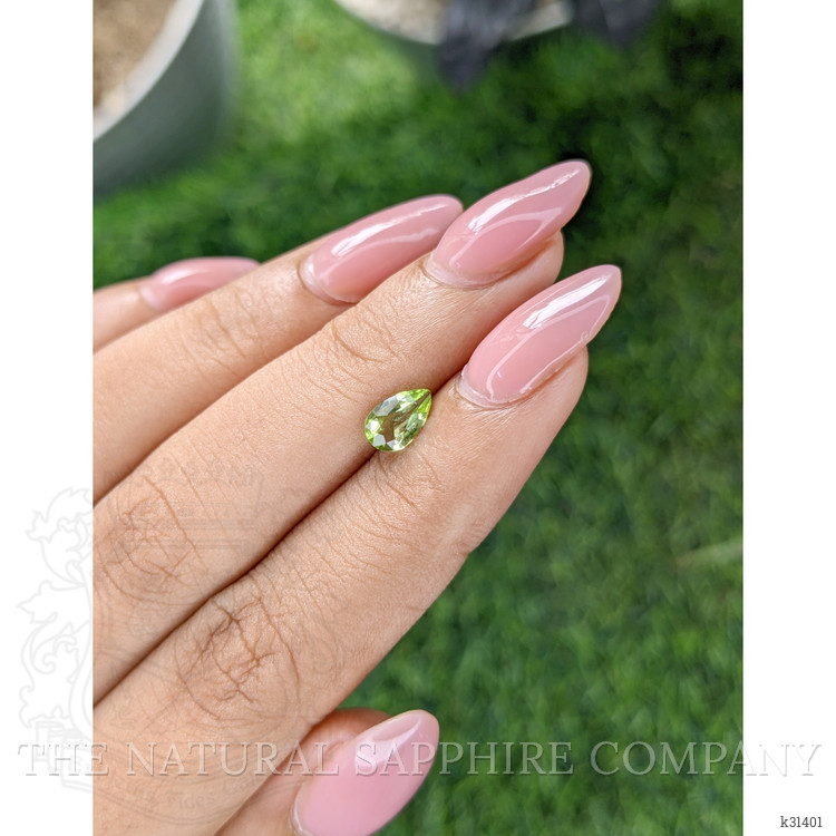 0.60 Ct. Yellowish Green Peridot from Tanzania