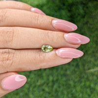 0.60 Ct. Yellowish Green Peridot from Tanzania Life Style