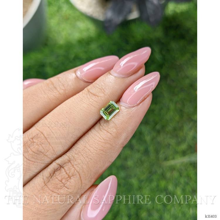 0.88 Ct. Yellowish Green Peridot from Tanzania