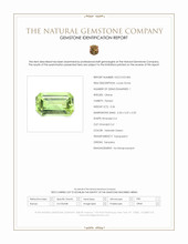 0.36 Ct. Yellowish Green Peridot from Tanzania Scan Report