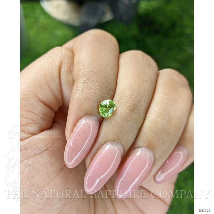 0.69 Ct. Yellowish Green Peridot from Tanzania
