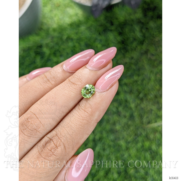 1.13 Ct. Yellowish Green Peridot from Tanzania
