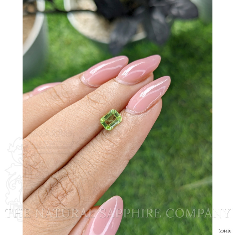 0.80 Ct. Yellowish Green Peridot from Tanzania