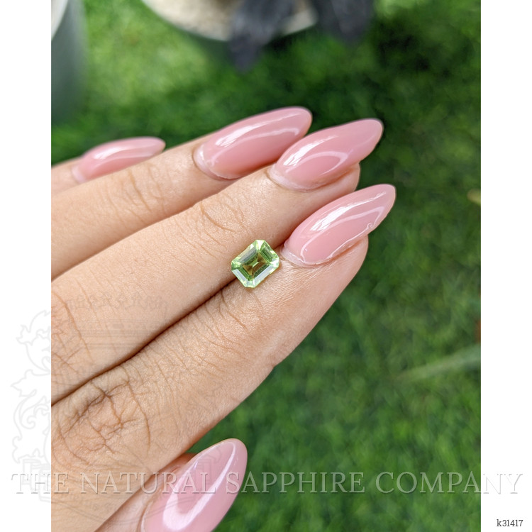 0.88 Ct. Yellowish Green Peridot from Tanzania