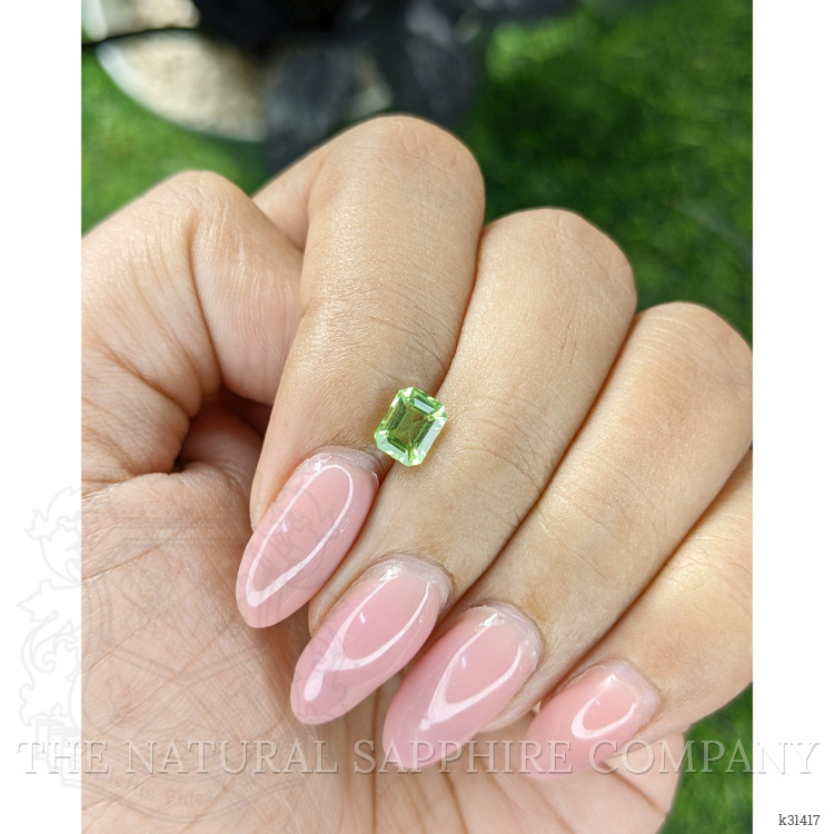 0.88 Ct. Yellowish Green Peridot from Tanzania