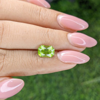 1.88 Ct. Yellowish Green Peridot from Pakistan Life Style