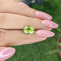 2.42 Ct. Yellowish Green Peridot from Pakistan Life Style