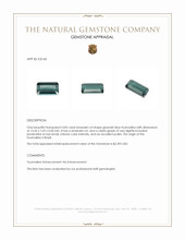 4.85 Ct. Greenish Blue Tourmaline from Brazil Appraisal