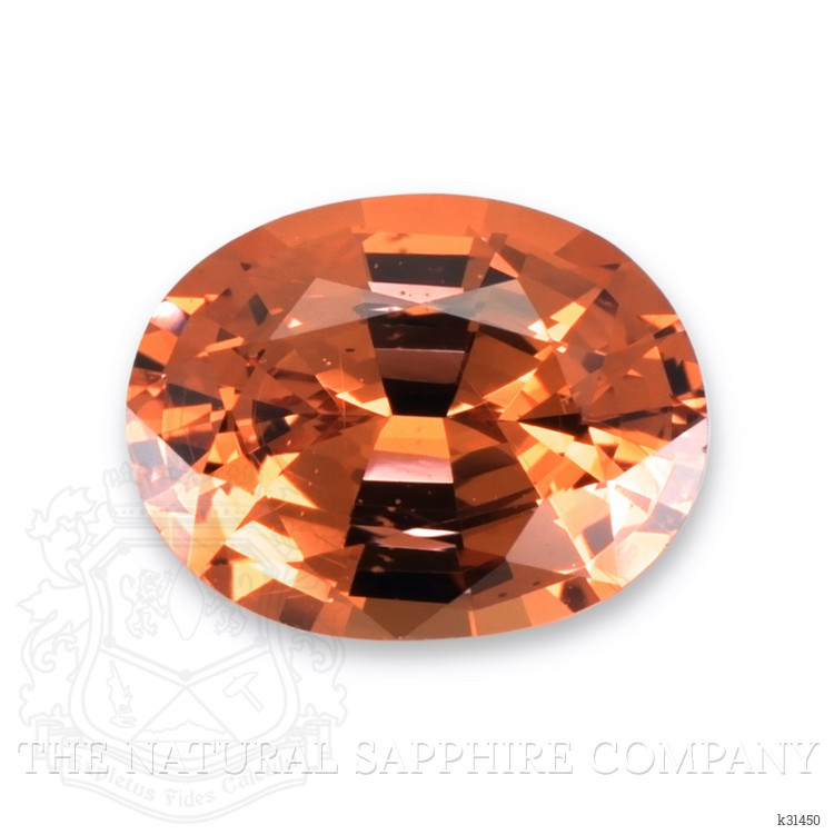 3.42 Ct. Orange Malaya Garnet from Tanzania