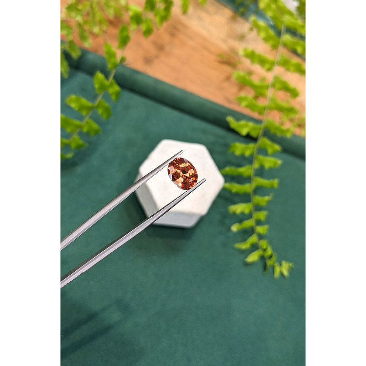 3.42 Ct. Orange Malaya Garnet from Tanzania