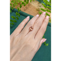 3.42 Ct. Orange Malaya Garnet from Tanzania Life Style
