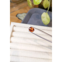 2.89 Ct. Brownish Orange Garnet from Tanzania Life Style
