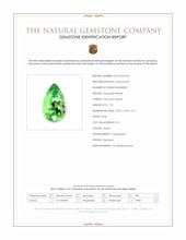 1.91 Ct. Tsavorite Garnet from Tanzania Scan Report