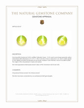 13.33 Ct. Cabochon Chrysoberyl from Ceylon (Sri Lanka) Appraisal