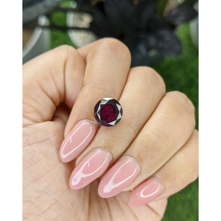 4.86 Ct. Purplish Red Garnet from South Africa