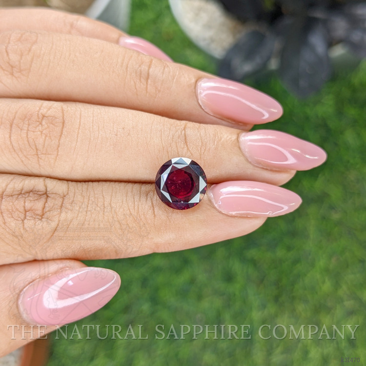 4.86 Ct. Purplish Red Garnet from South Africa