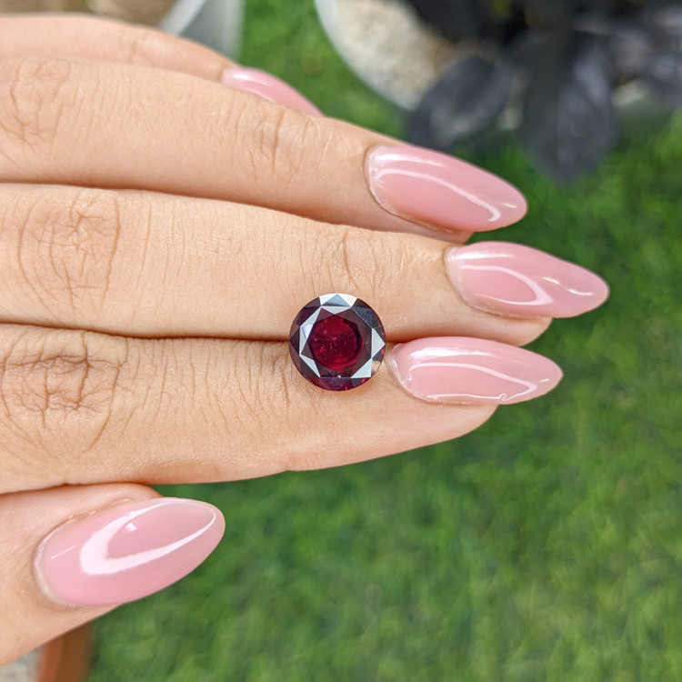 4.86 Ct. Purplish Red Garnet from South Africa