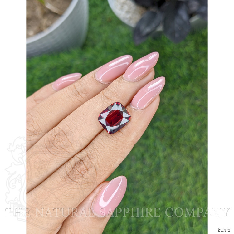 6.68 Ct. Red Garnet from South Africa