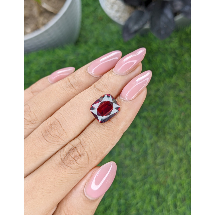 6.68 Ct. Red Garnet from South Africa