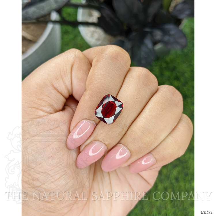6.68 Ct. Red Garnet from South Africa