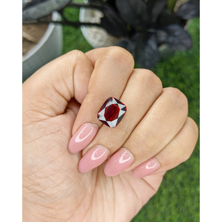 6.68 Ct. Red Garnet from South Africa