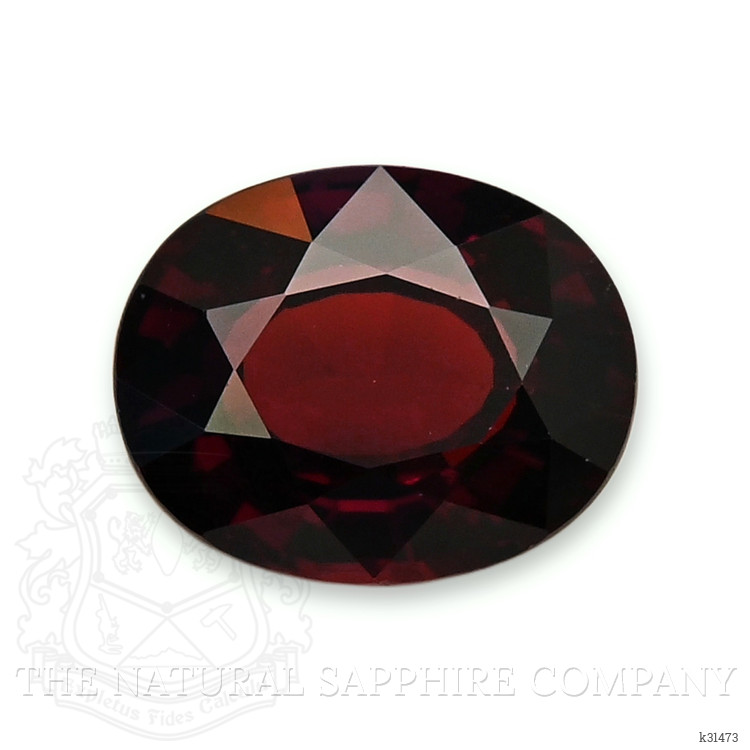 4.89 Ct. Orangish Red Garnet from Ceylon (Sri Lanka)