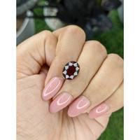 4.89 Ct. Orangish Red Garnet from Ceylon (Sri Lanka) Life Style