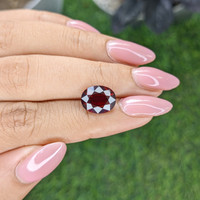 4.89 Ct. Orangish Red Garnet from Ceylon (Sri Lanka) Life Style