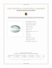 7.36 Ct. Green Cabochon Chrysoberyl from Ceylon (Sri Lanka) Scan Report
