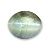 27.74 Ct. Green Cabochon Chrysoberyl from Ceylon (Sri Lanka) Video
