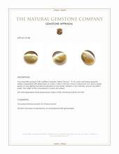 19.10 Ct. Cabochon Chrysoberyl from Ceylon (Sri Lanka) Appraisal