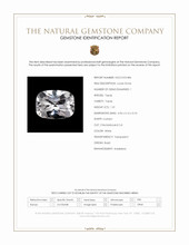 1.01 Ct. White Topaz from Brazil Scan Report