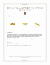 2.50 Ct. Chrysoberyl from Ceylon (Sri Lanka) Appraisal