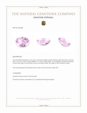 1.44 Ct. Pinkish Purple Amethyst from Brazil Appraisal