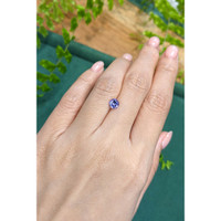 0.69 Ct. Violetish Blue Tanzanite from Tanzania Life Style