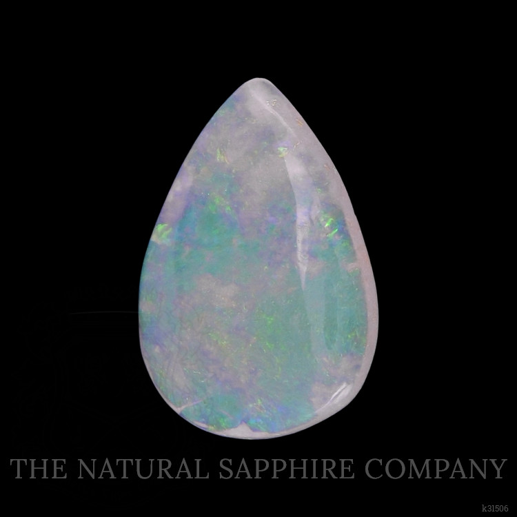 0.55 Ct. Multi Color Cabochon White Opal (Light Opal) from Australia
