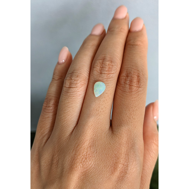 0.55 Ct. Multi Color Cabochon White Opal (Light Opal) from Australia