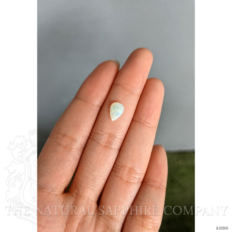 0.55 Ct. Multi Color Cabochon White Opal (Light Opal) from Australia