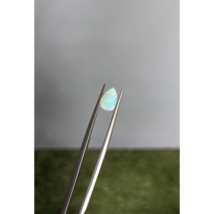 0.55 Ct. Multi Color Cabochon White Opal (Light Opal) from Australia