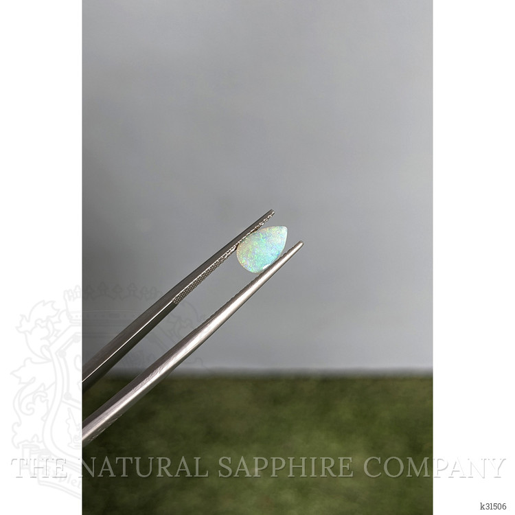 0.55 Ct. Multi Color Cabochon White Opal (Light Opal) from Australia