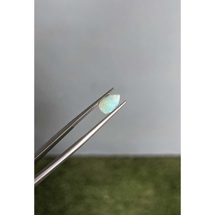 0.55 Ct. Multi Color Cabochon White Opal (Light Opal) from Australia