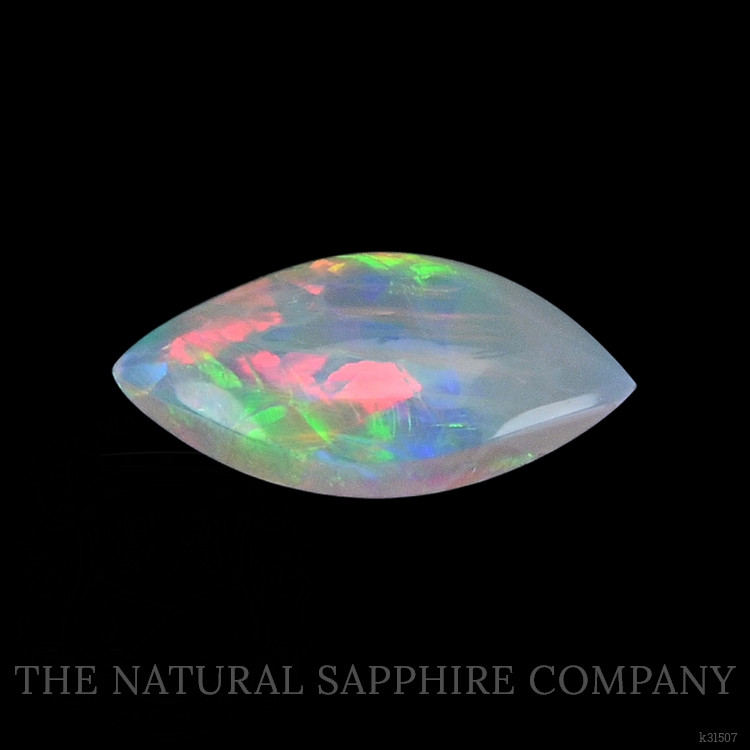 0.37 Ct. Multi Color Cabochon White Opal (Light Opal) from Australia