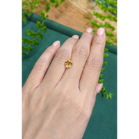 1.24 Ct. Orangish Yellow Citrine from Brazil Life Style